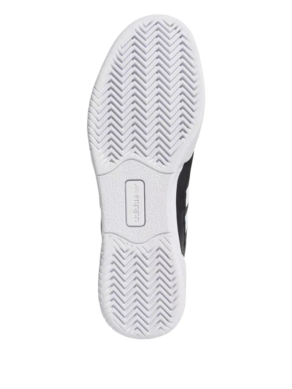 Adidas Originals Leather Striped-detail Sneakers In Black