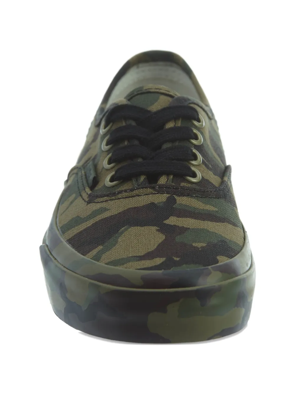 Vans Kids Authentic camo-print lace-up sneakers Groen