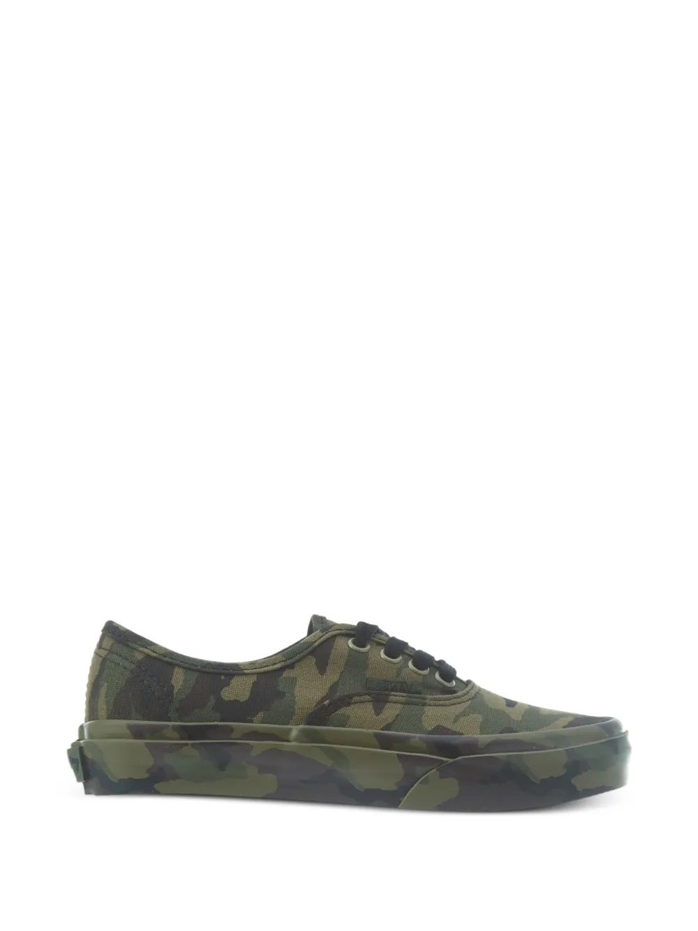 Vans Kids Authentic camo-print lace-up sneakers - Verde