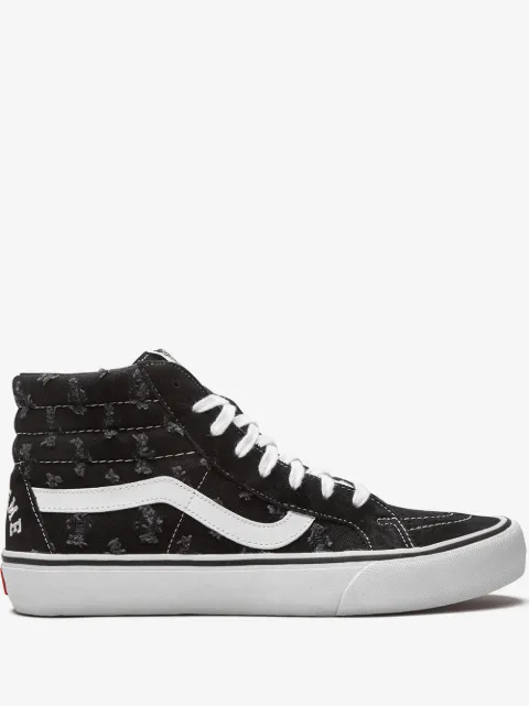 Vans x Supreme Sk8-Hi "Hole Punch Denim - Black" sneakers