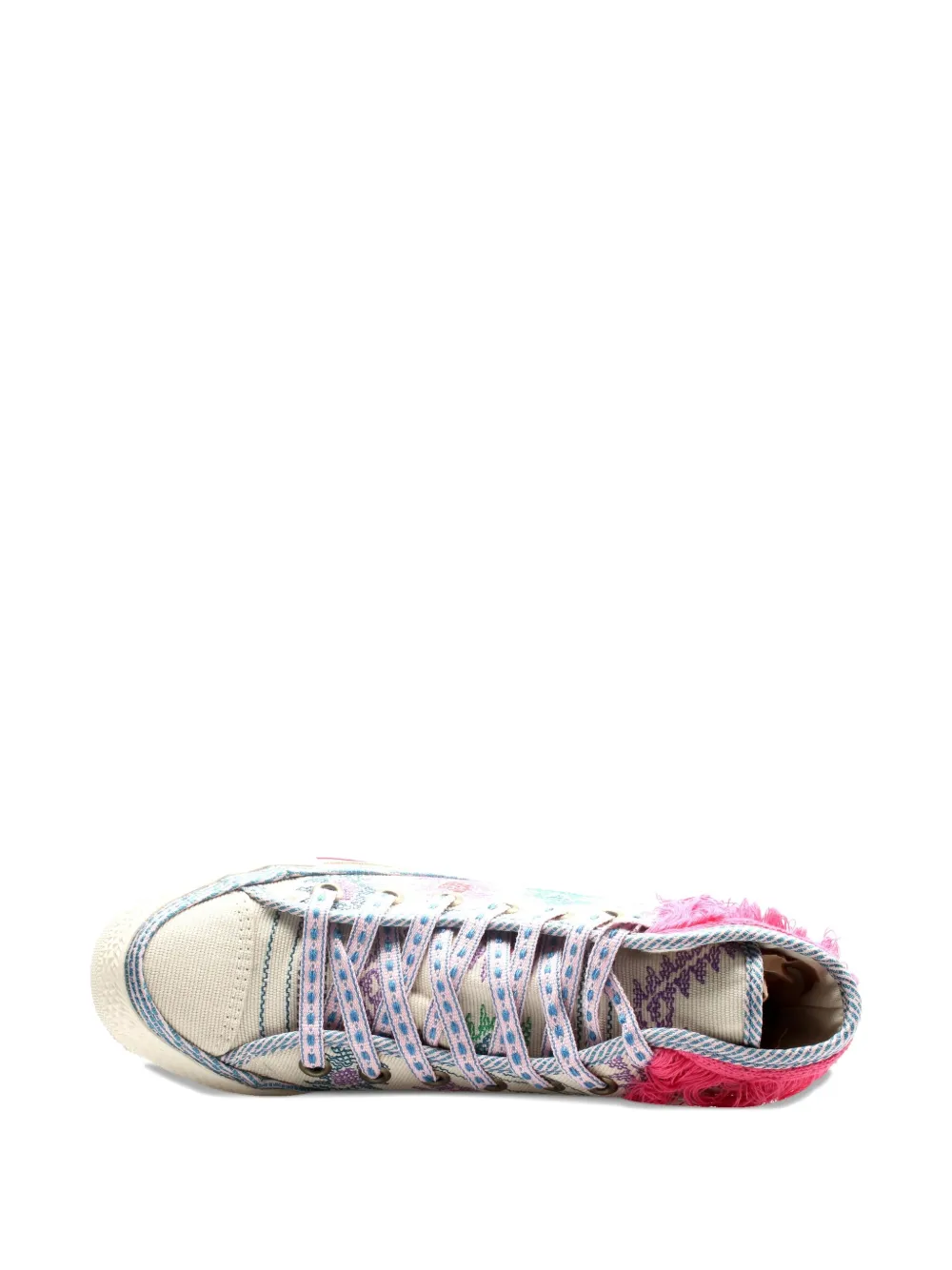 Converse Fringe-detail Sneakers In Multi