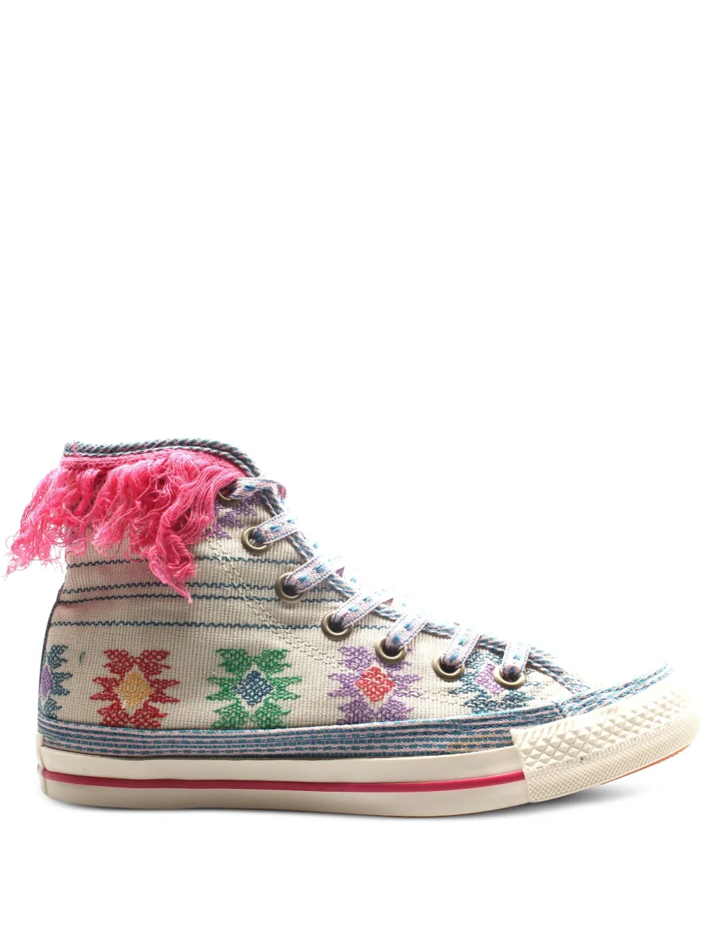 Converse baskets en daim à franges | tons neutres | Image 1