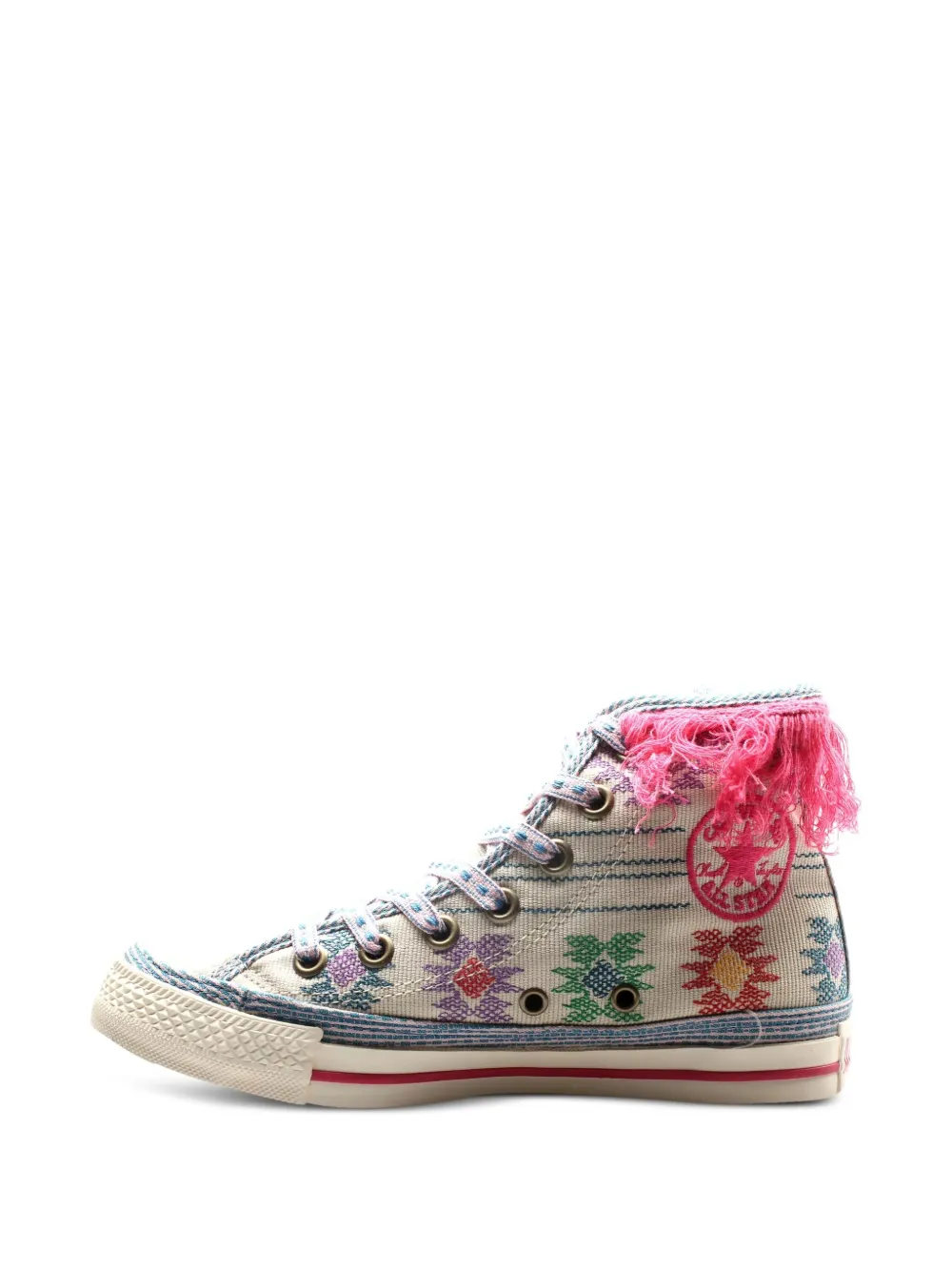 Converse baskets en daim à franges | baskets montantes | Image 2