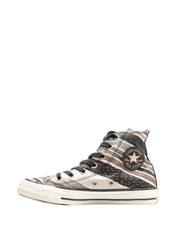 Converse Baskets à Rayures Noir FARFETCH TN