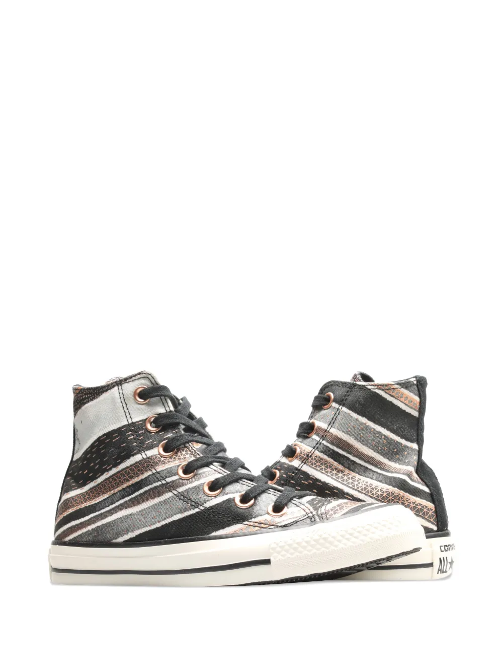 Converse Gestreepte sneakers - Zwart