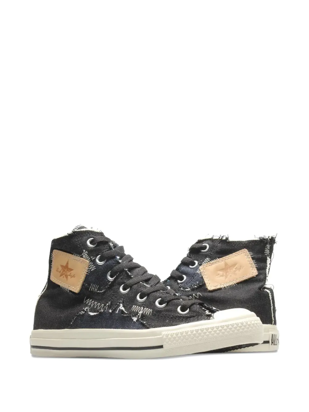 Converse Chuck Taylor All Star Denim Stitch Sneakers In Black