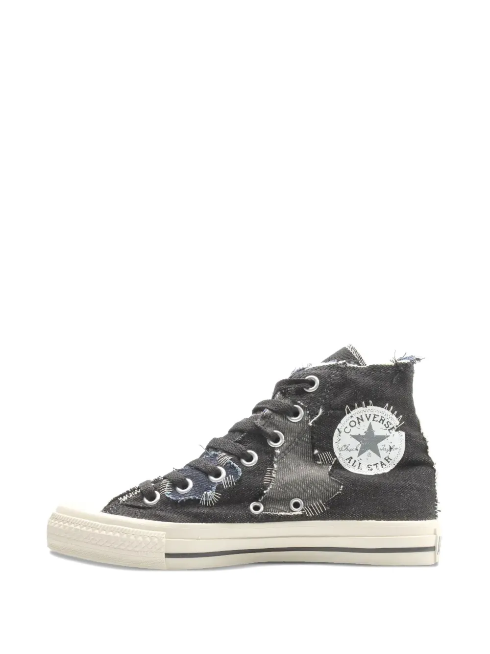 Converse Chuck Taylor All Star Denim Stitch Sneakers In Black