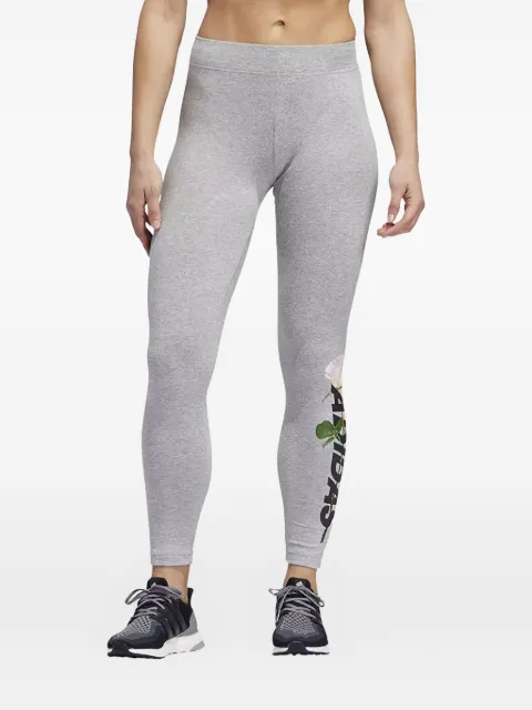 adidas leggins con estampado de rosas