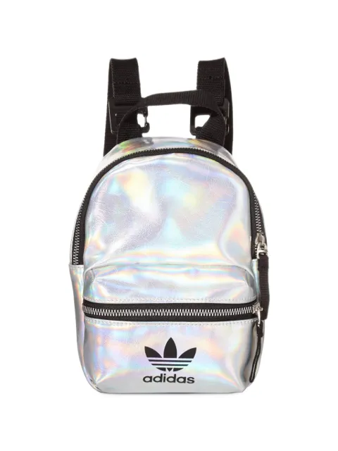 adidas iridescent-effect logo-print backpack