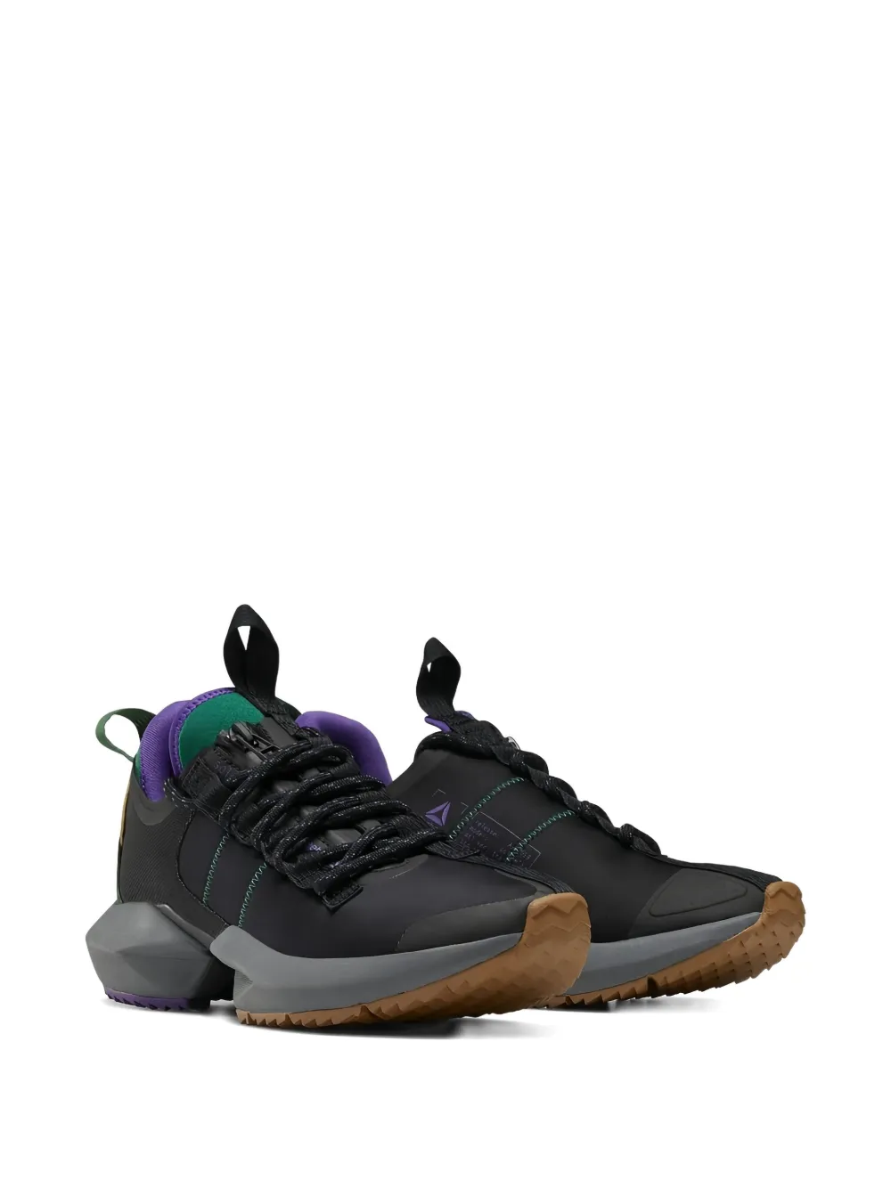 Reebok Fury Trail Lace-up Sneakers In Black