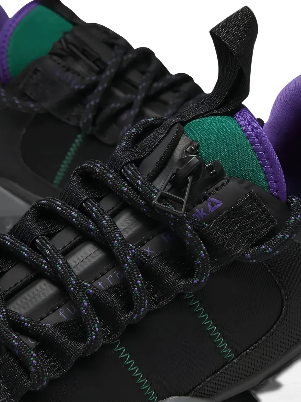Reebok Fury Trail Lace-up Sneakers In Black