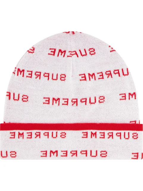Supreme Repeat Logo Beanie - Farfetch