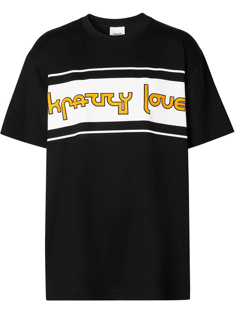 Burberry slogan print oversized T-shirt - FARFETCH