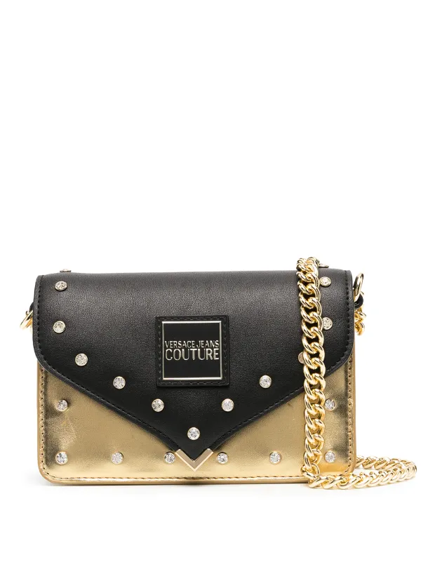 versace jeans gold bag