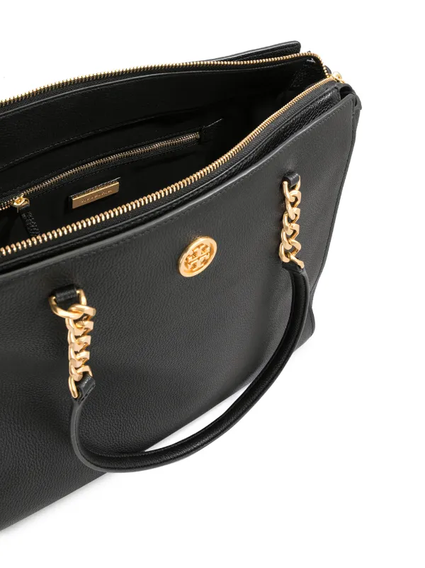 Shop black Tory Burch large tote bag with Express Delivery - gradient  logo-print clutch bag - MissgolfShops