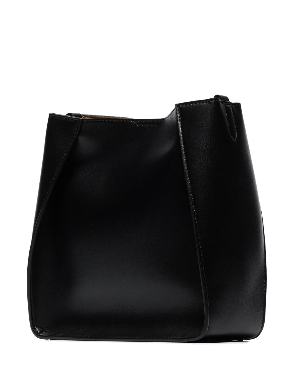 фото Stella mccartney black logo mini cross body bag