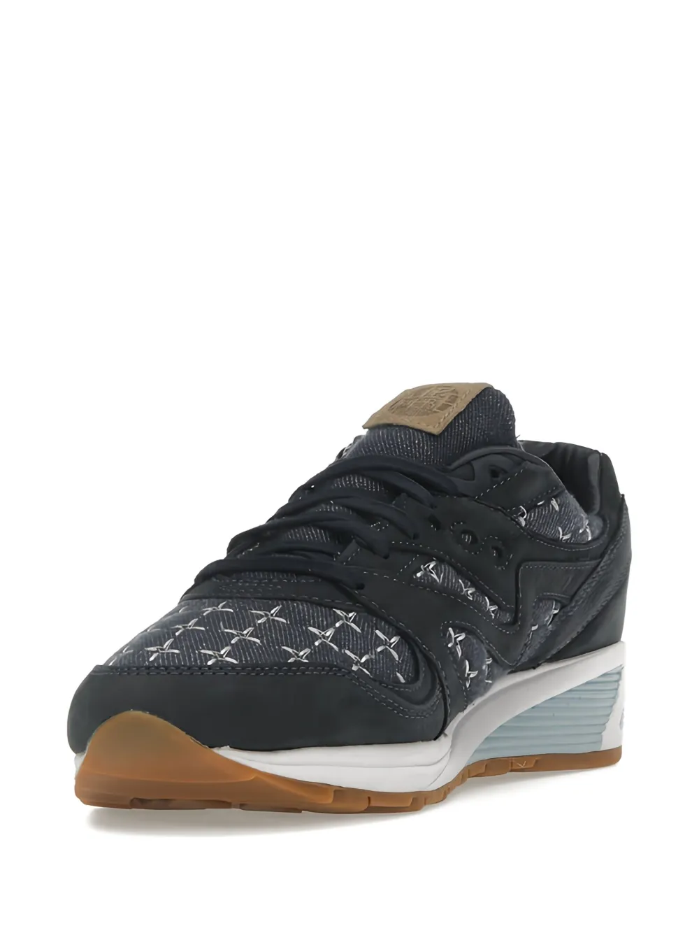 Saucony X Up There Grid 8000 Sashiko Sneakers In Animal Print