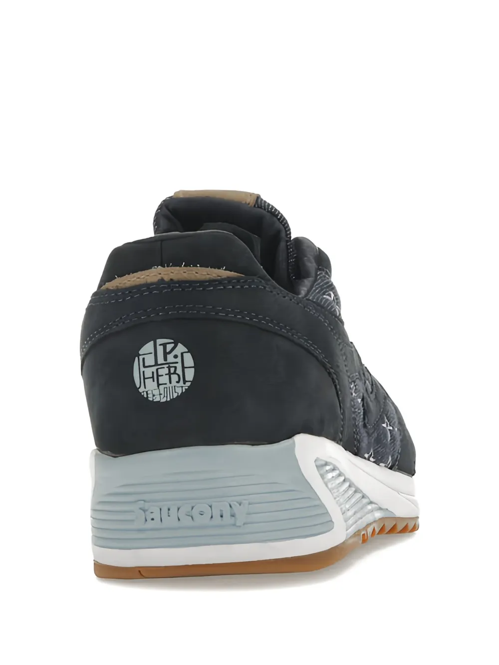 Saucony X Up There Grid 8000 Sashiko Sneakers In Animal Print
