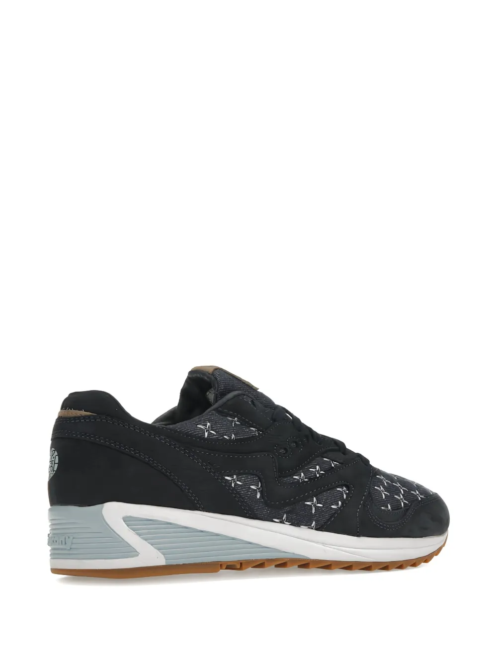 Saucony X Up There Grid 8000 Sashiko Sneakers In Animal Print