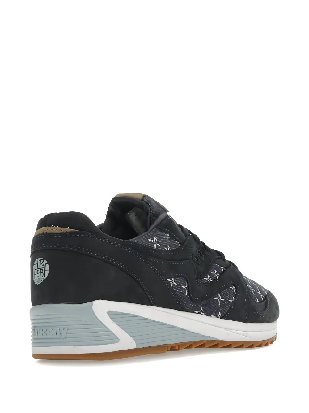Saucony X Up There Grid 8000 Sashiko Sneakers In Animal Print