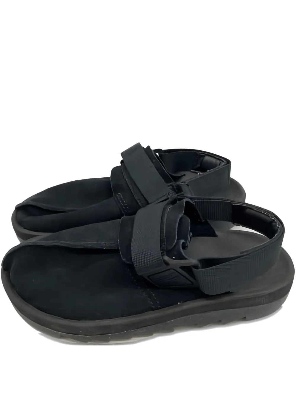 Reebok Platte leren sandalen Zwart