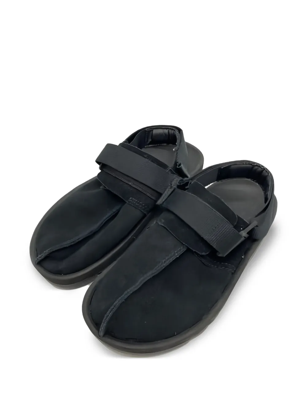 Reebok Platte leren sandalen Zwart