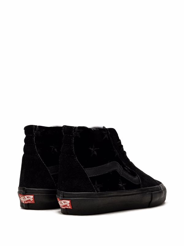 Vans Sk8-Hi Supreme Velvet Pack Black Sneakers - Farfetch