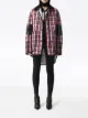 Burberry diamond quilted tartan barn jacket