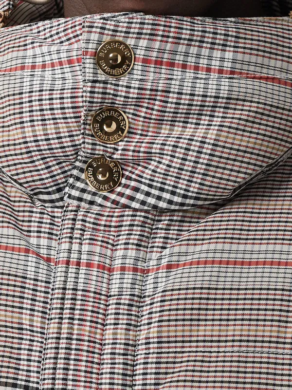 burberry plaid puffer jacket