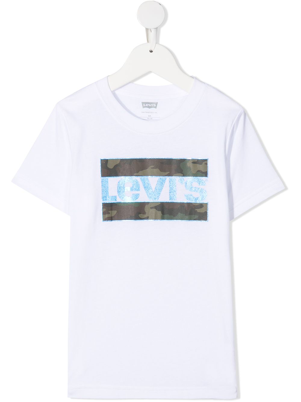 

Levi's Kids playera con motivo militar - Blanco