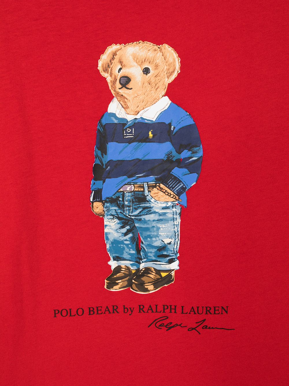 фото Ralph lauren kids футболка с принтом