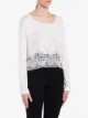 Prada lace-panel jersey T-shirt