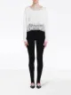 Image 2 of Prada lace-panel jersey T-shirt