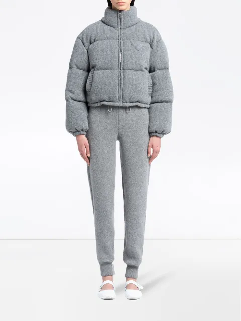 Prada wool and cashmere puffer jacket 