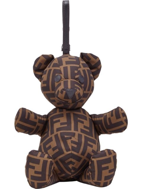 Fendi Kids accesorio para bolsa en forma de oso con estampado del logo FF
