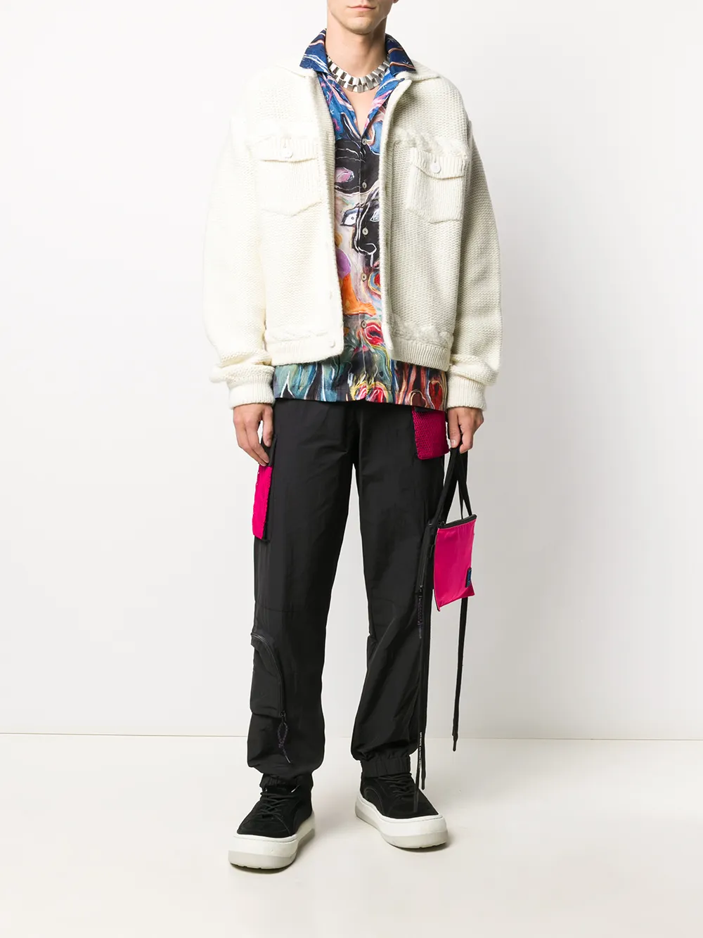 Gcds Button-down vest - Wit