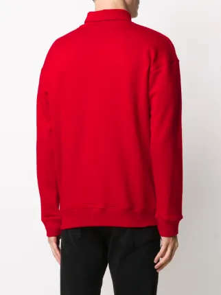 logo print roll neck卫衣