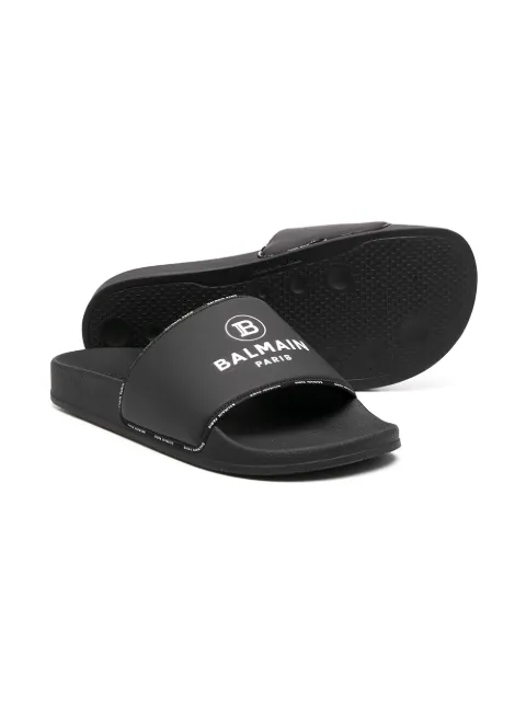 black balmain slides