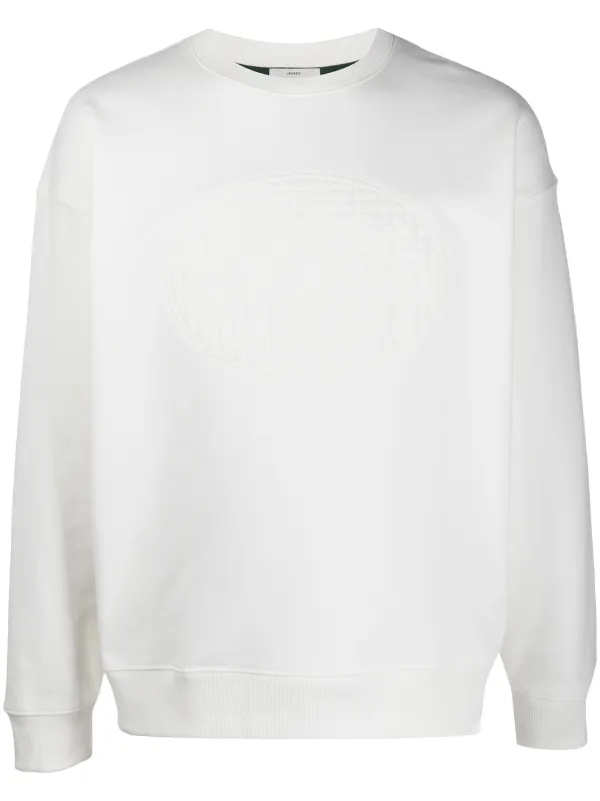 embossed logo sweatshirt