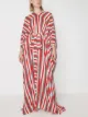 Image 2 of Oscar de la Renta striped belted kaftan