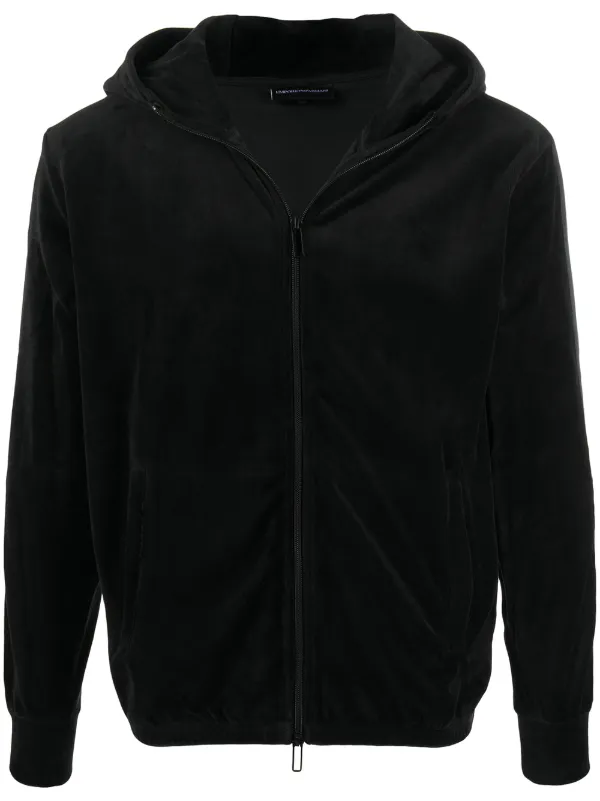 emporio armani zip up hoodie