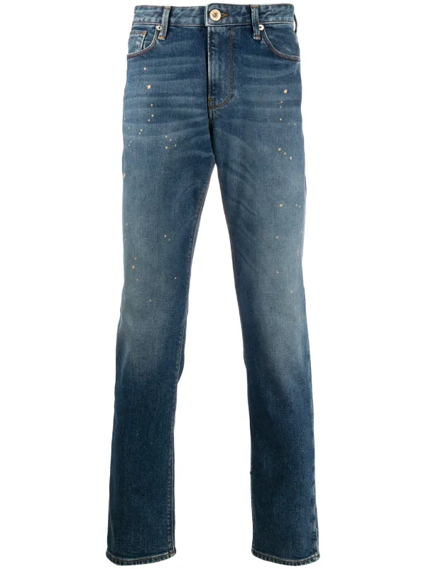 armani jeans paint