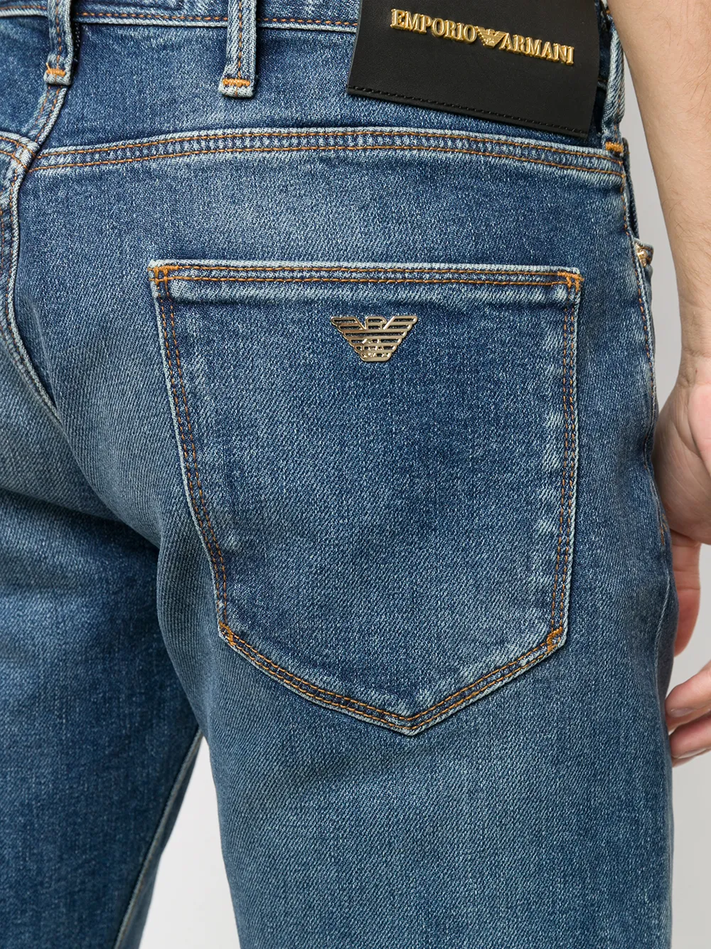 armani paint splatter jeans