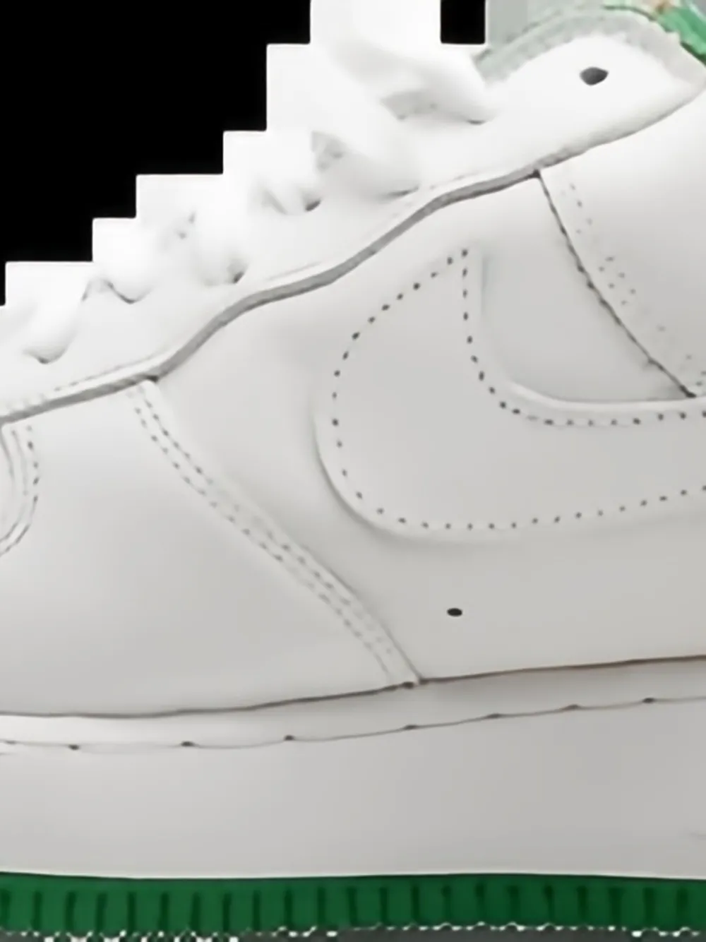 Nike Perforated Air Force 1 Plus Sneakers In White