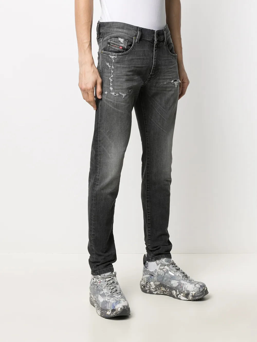  Diesel 'd Strukt' Skinny Jeans   Schwarz 