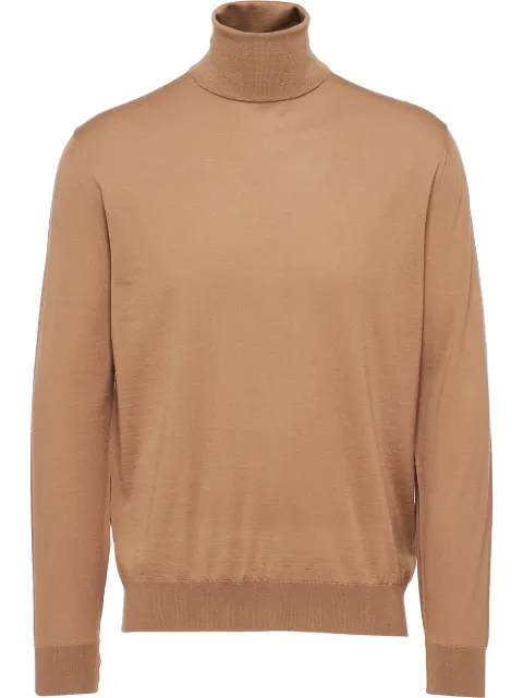 Prada virgin wool high-neck jumper