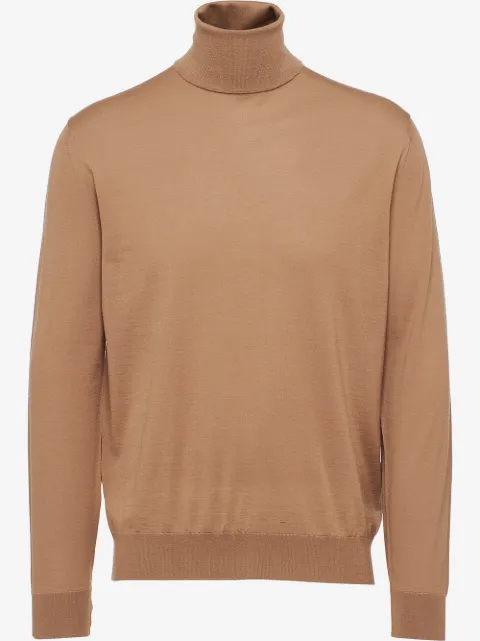 Prada virgin wool high-neck jumper