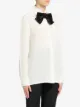 Prada bow-detail buttoned blouse