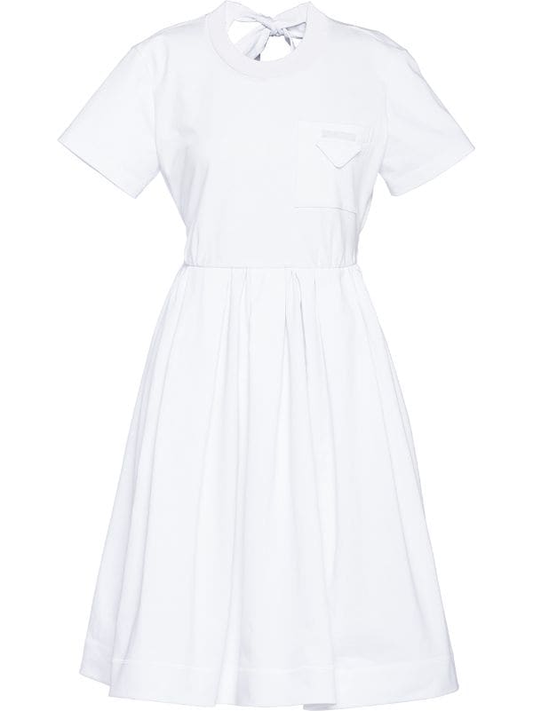 white prada dress