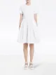 Image 2 of Prada logo-patch flared dress